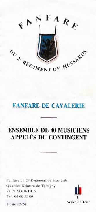 Fanfare 2eme régiment de hussards Sourdun DAGprod