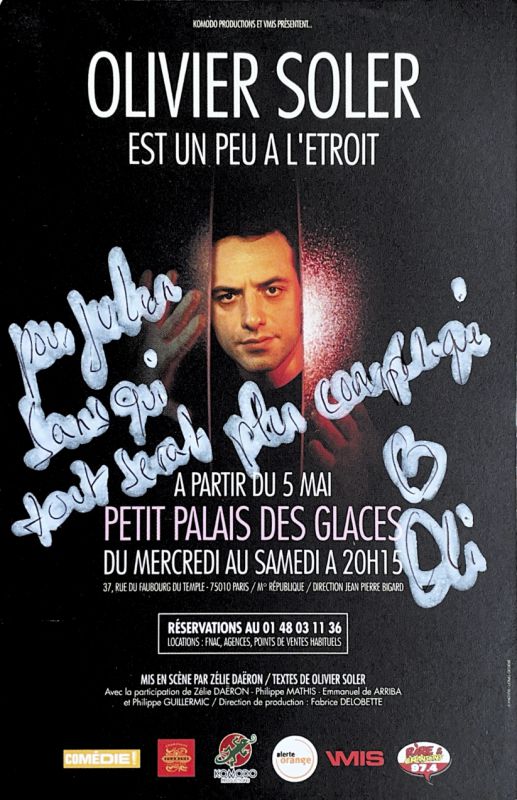 Olivier Soler est un peu à l‘étroit Palais des Glaces DAGprod Record