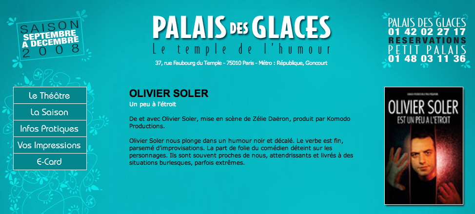 Olivier Soler Palais des Glaces DAGprod Live