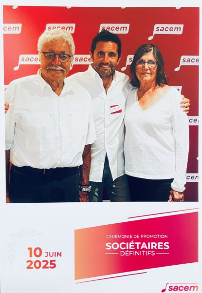 Les Dagorno pour la remise de la médaille Sacem